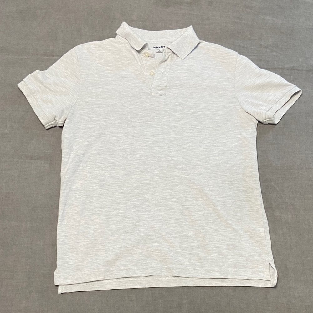 Old Navy Light Gray Polo Shirt
